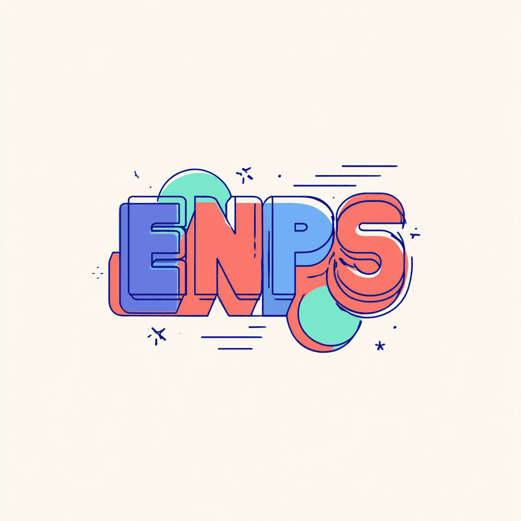 Afbeelding met de letters eNPS als visuele aanduiding van het onderwerp eNPS-score