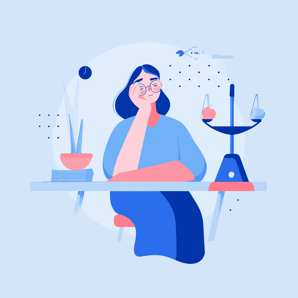 Advocate voor zakelijke juridische ondersteuning, digitale transformatie en compliance, afgebeeld met evenwichtsschaal en bureau, symboliseert zakelijke regelgeving en strategisch juridisch advies.